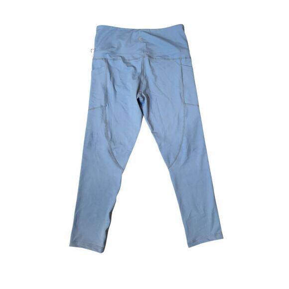 NWT Zyia Active Blue Steel Pocket Light n Tight Hi-rise Capris Sz M Athletic Pan - Picture 9 of 10
